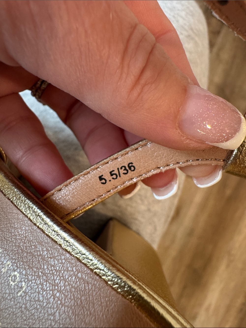 Chinese Laundry Doll Metallic Gold Platform Ankle Strap 4” High Heel Sandals - Picture 9 of 16